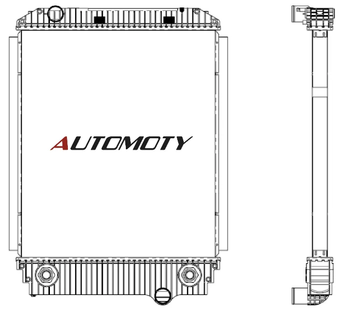 Freightliner / Thomas Radiator — 12343 — Automoty 12343