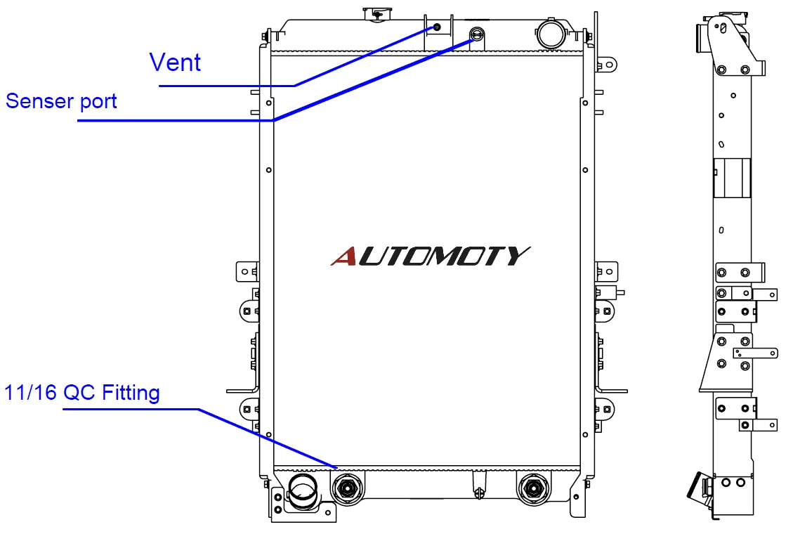Hino Radiator — 12315 — Automoty 12315