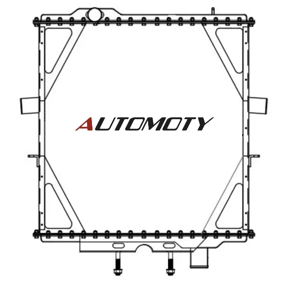 Peterbilt Radiator — PT-028-SS — Automoty PT-028-SS